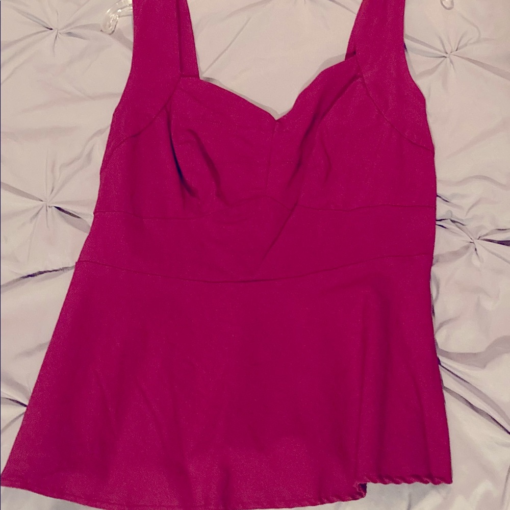 Burgundy Torrid Top. Size 0.